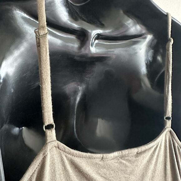 Vintage 2000s Sequin Slip Dress | Boho Y2K Glam Olive Green Pink Floral Size M - Picture 4 of 6